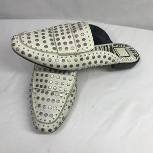 Dolce Vita Studded White Slides. Size 8.